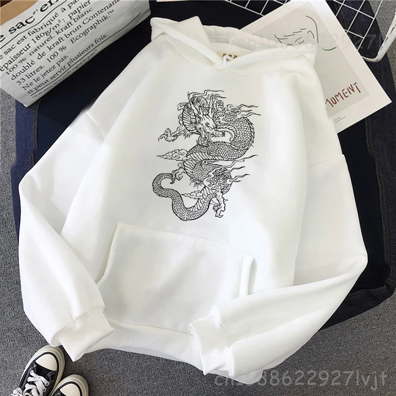 Sweatshirt Hoodie Cute Hip Hop Kawaii Ullzang Harajuku Dragon Faddish Funny Top Vintage Dropshipping Tee Print Punk Clothes