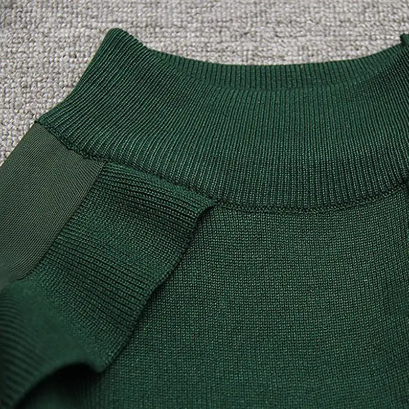 

Women 2020 Spring Autumn Sweater Skirt 2Pcs Set Female Long Sleeve O-Neck Knit Top+High Waist Plaid Mermaid Skirt Suit Set V145