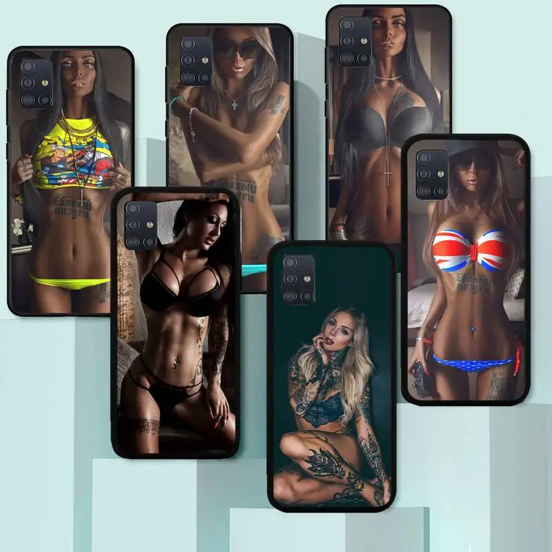 

Sexy Sleeve Tattooed Girl Phone Case For Huawei P40 P30 P20 P10 P9 P8 Pro Lite Plus P SMART 2019 9 Lite 2016 Cover