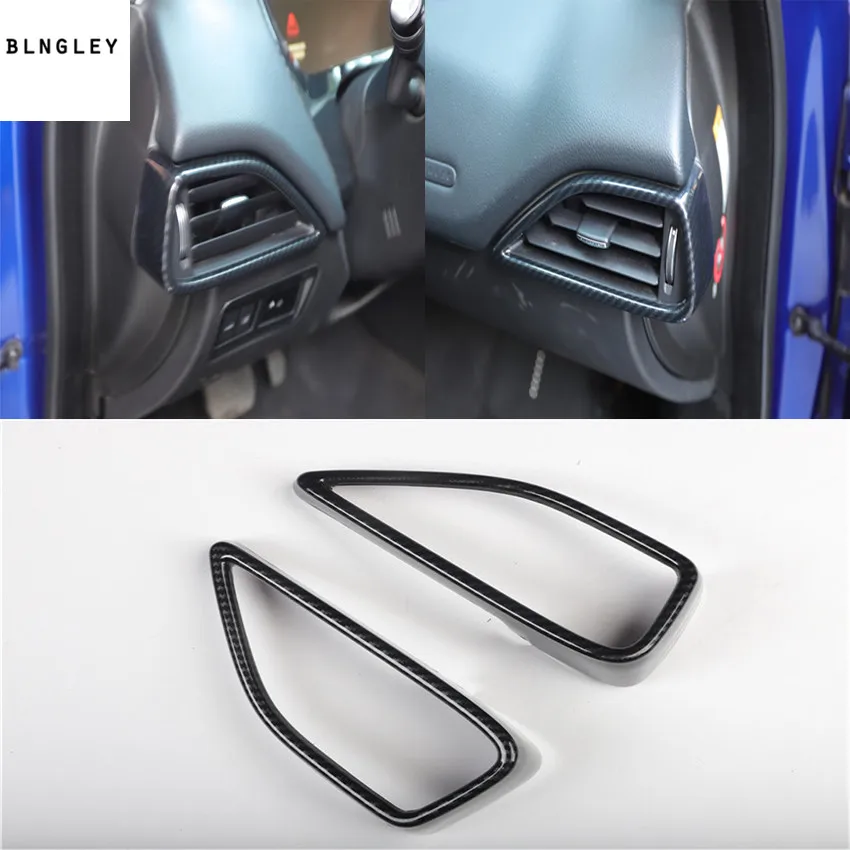 

ABS Carbon fiber grain front both sides air conditioning outlet decoration cover for 2018 2019 JAGUAR XEL X760 2pcs/lot