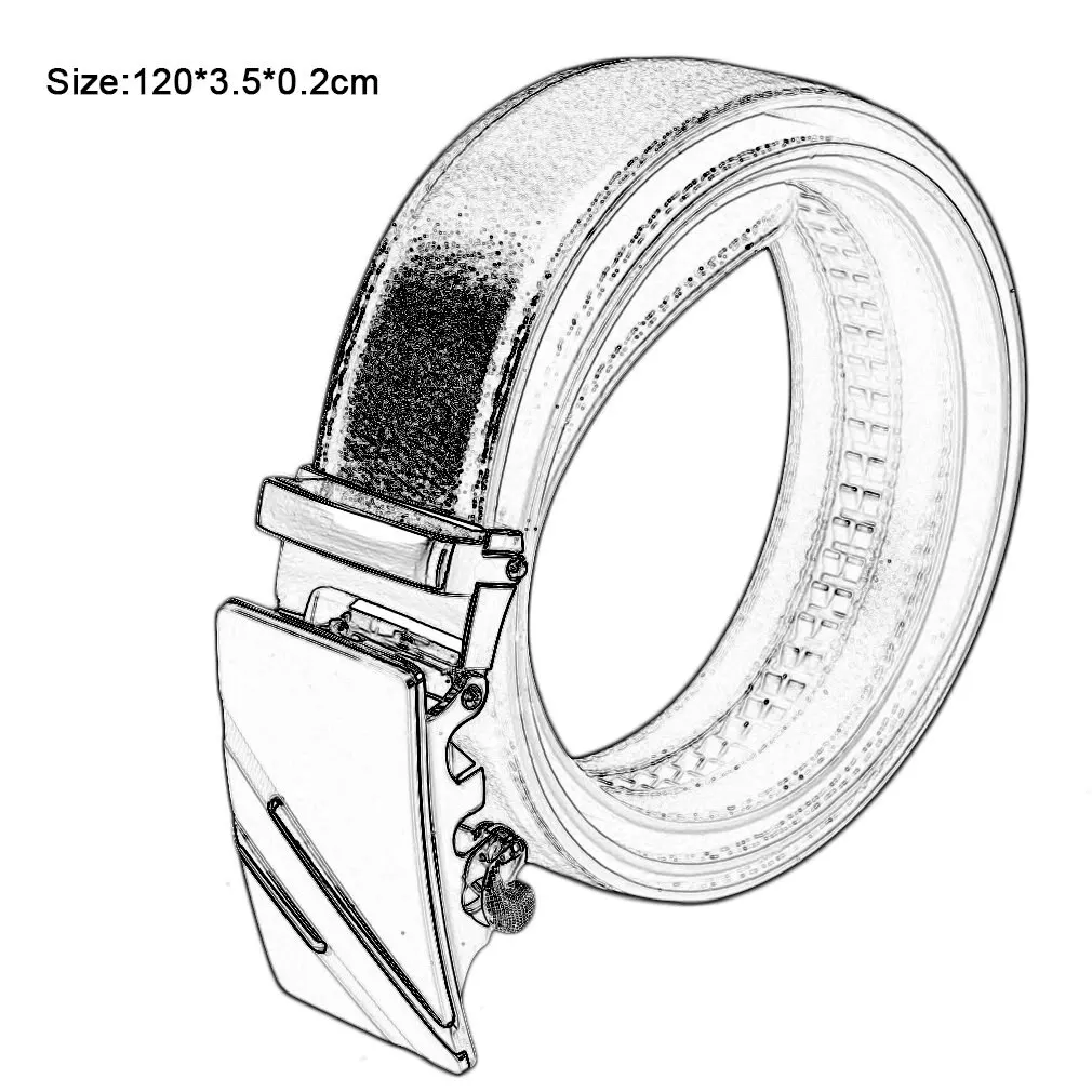 

Cow Leather Belts Male Belt Fashionable Business Mens Automatic Buckle Waist Belts Sided Waistband ceinture