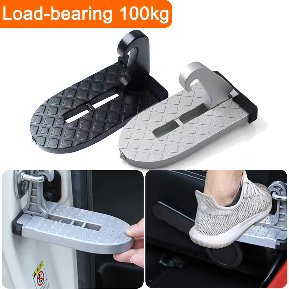 

Foldable Car Door Hook Step Pedal Universal Car Roof Rack Step with Safety Hammer Multifunction Vehicle Folding Stepping Ladder