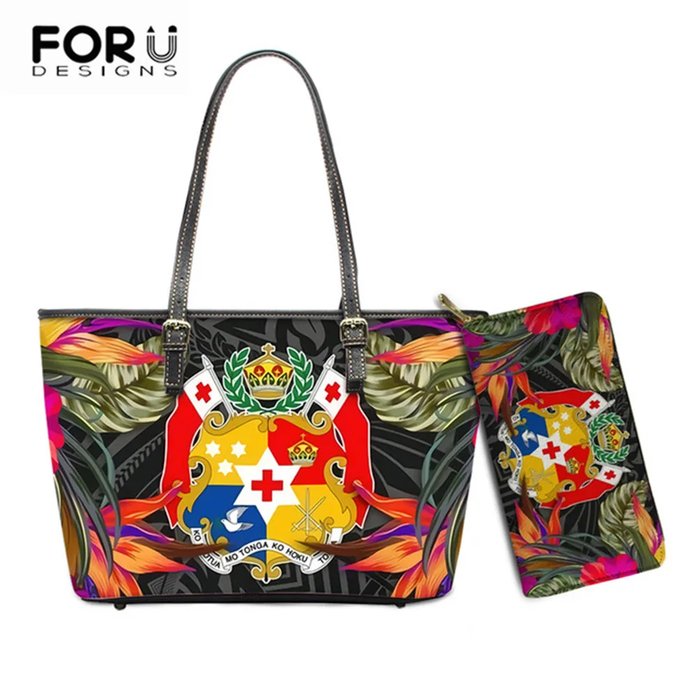 Комплект женских сумок FORUDESIGNS из 2 предметов кошелек Tonga женские сумки с