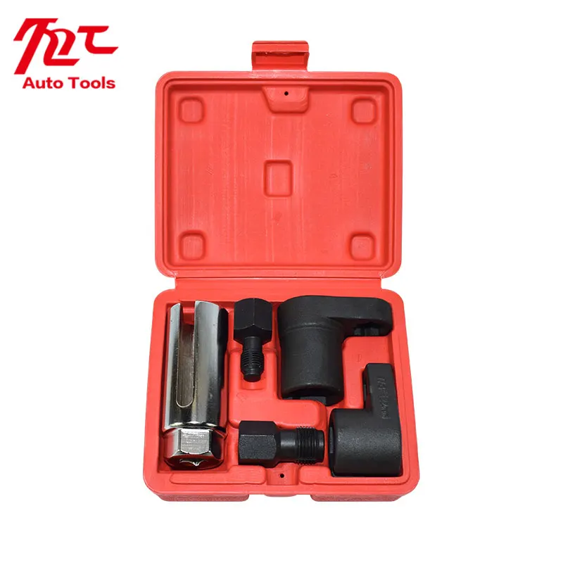 

5pcs Oxygen Sensor Wrench Kit for Auto O2 Socket Removal Install Offset Vacuum Sensor Socket Thread Chaser Tool