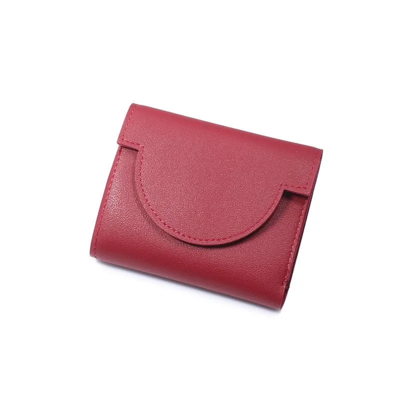 

Wallets Women Solid PU Leather Leisure Simple Mini Purse Money Bag Fashion Elegant Korean Style Card Holder Hasp Card Holder New