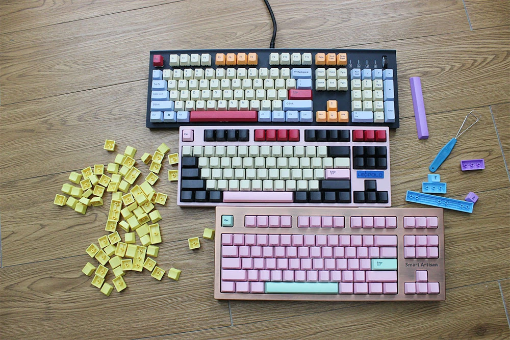 IDOBAO Pbt Oem Keycaps лазерная резьба Передняя печать пробел Механическая игровая клавиатура Пользовательская Настройка Teclado Gamer