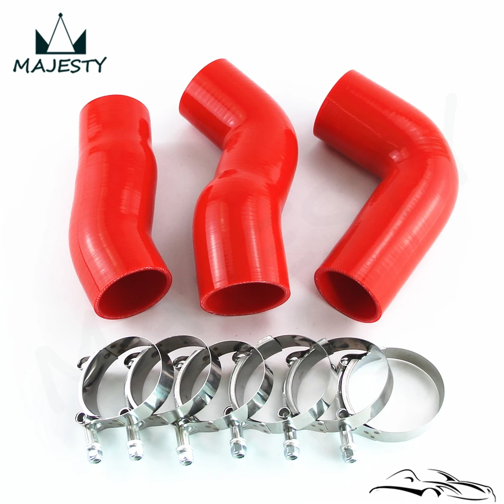 Силиконовый интеркулер турботруба шланг с Т образными зажимами комплект