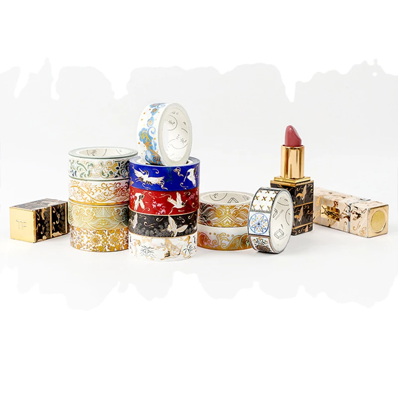 Золотые блоки в китайском стиле с рисунками (шинуазри) Lucky Япония набор