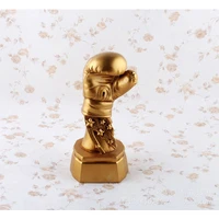 creative europe golden boxing gloves model sports trophy resin ornaments desktop crafts boxing gloves statue home decor gifts