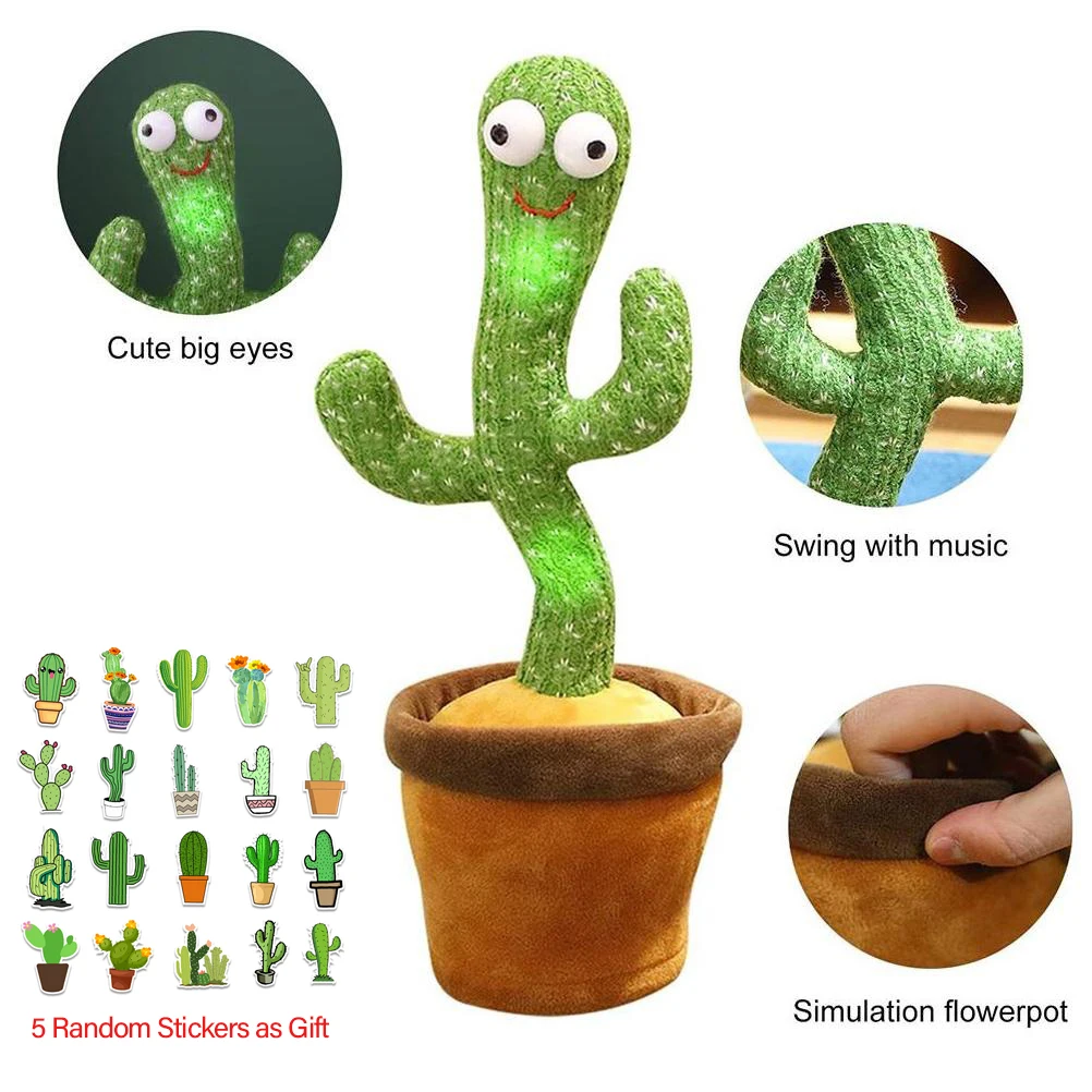 

Dancing Cactus Toy Electronic Shake Dancing Toy With The Dong Plush Cute Dancing Cactus Early Childhood Education Toy Kids Gift