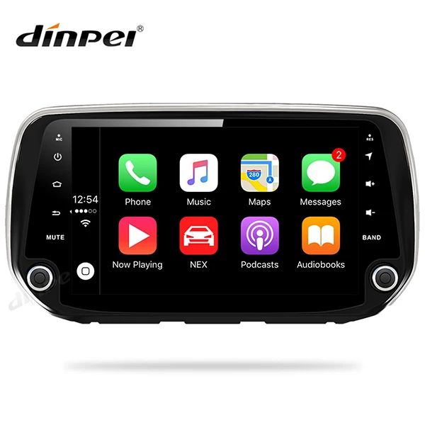 Dinpei " Android 9,0 автомобильный Радио мультимедийный плеер для hyundai Santa Fe santafe автомобильный Радио gps навигация mp5 wifi - Цвет: with Carplay