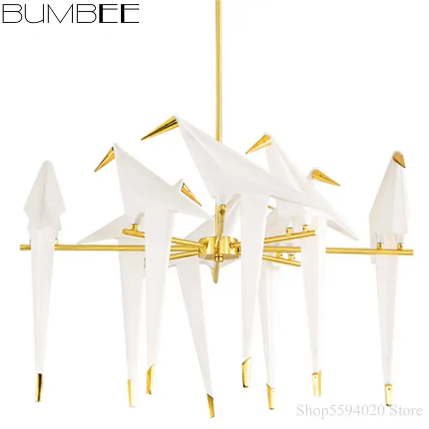 Светодиодный светильник в виде птицы для гостиной напольный подставка оригами