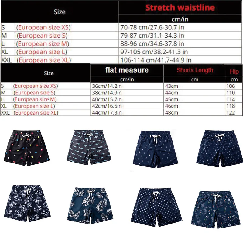 

New Men Beach Board Shorts Summer Quick-drying Men Swimming Trunks Men Swimwear Bathing Shorts Swimsuit Beachwear Beach Shorts