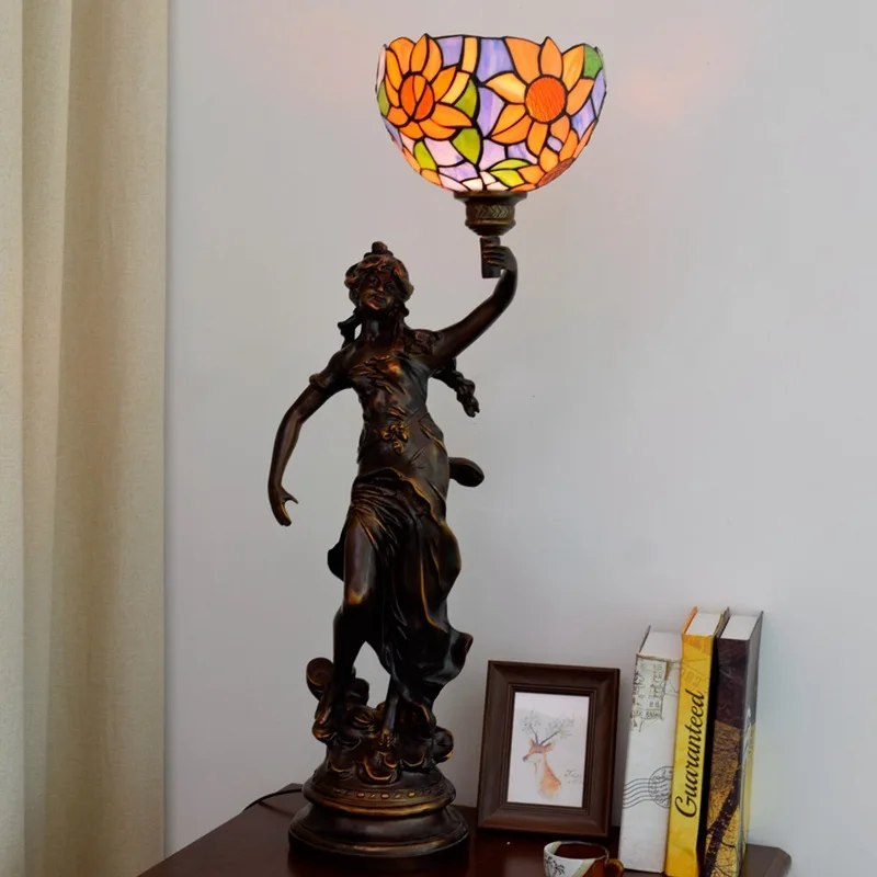 Европейский Креативный витражный Светильник Тиффани американский пасторальный