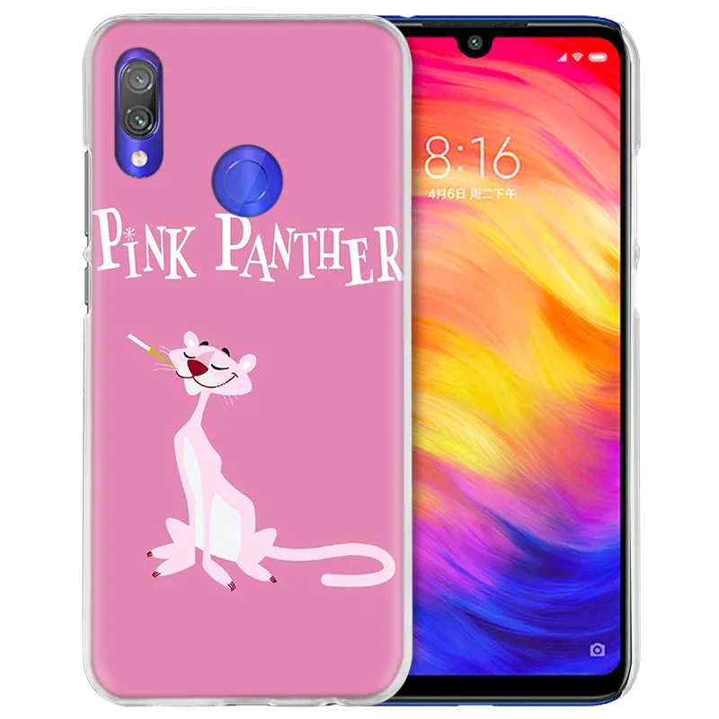 Чехол для Xiaomi Redmi Note 7 7A фотоаппаратов моментальной печати 7S 6 6A 5 Y3 K20 mi 8 до 9 лет CC9 CC9E A1 A2 A3 играть F1 Lite Pro Plus Корея Розовая пантера с рисунком из мультфильмов