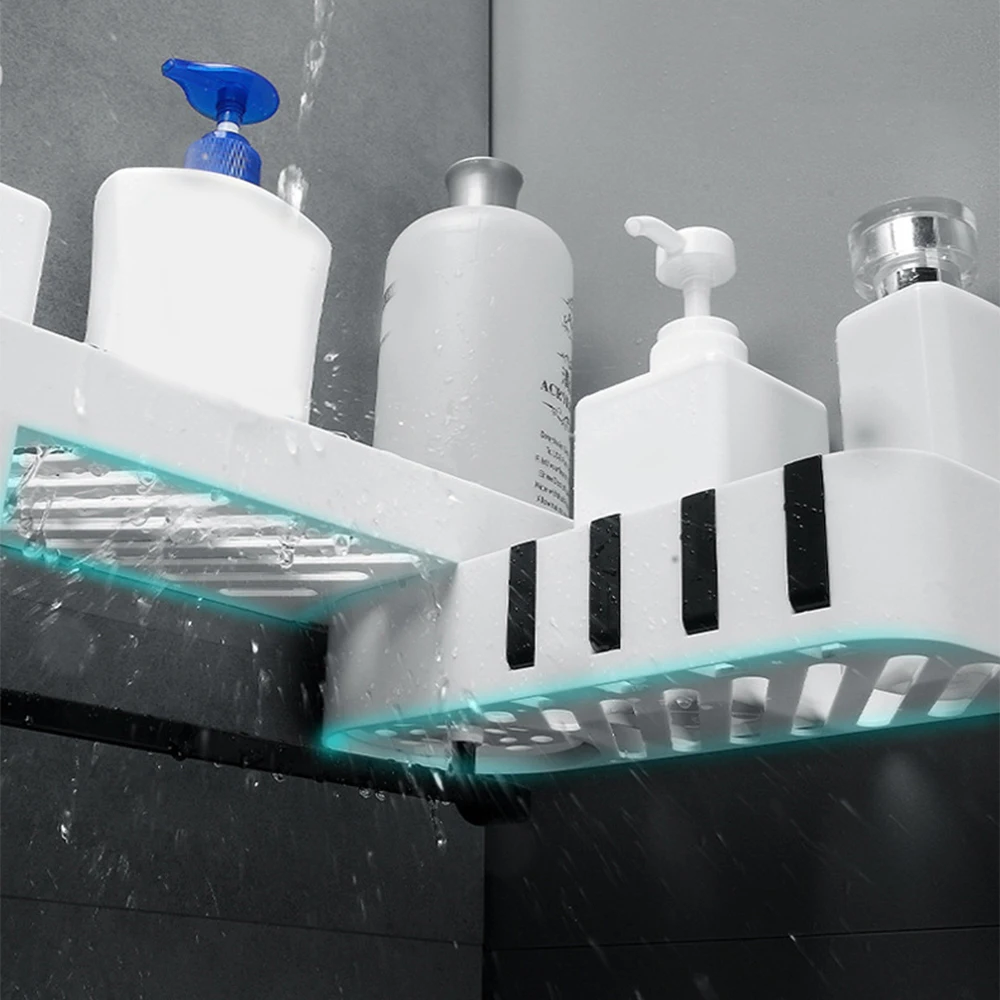 Пластиковая Полка для ванной комнаты держатель шампуня душа Вешалка из АБС