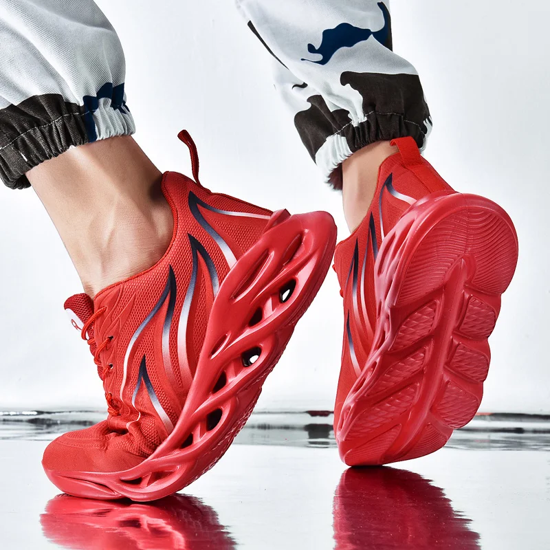 

Hot Sale Light Vulcanize Shoes Comfortable Casual Men Sneakers Breathable Blade Sneakers Outdoor Jogging Walking Men Sport Shoes