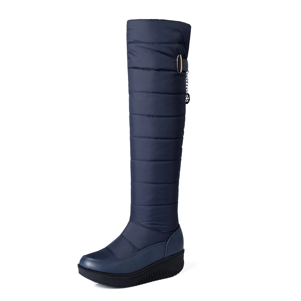 Plus size 35-44 NEW Snow boots women fashion keep warm winter boots round toe platform knee high boots female shoes g873