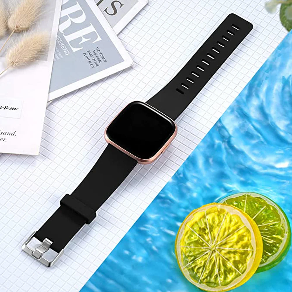 Силиконовый сменный ремешок для смарт-часов Fitbit Versa 2 аксессуары браслет Versa/Versa Lite