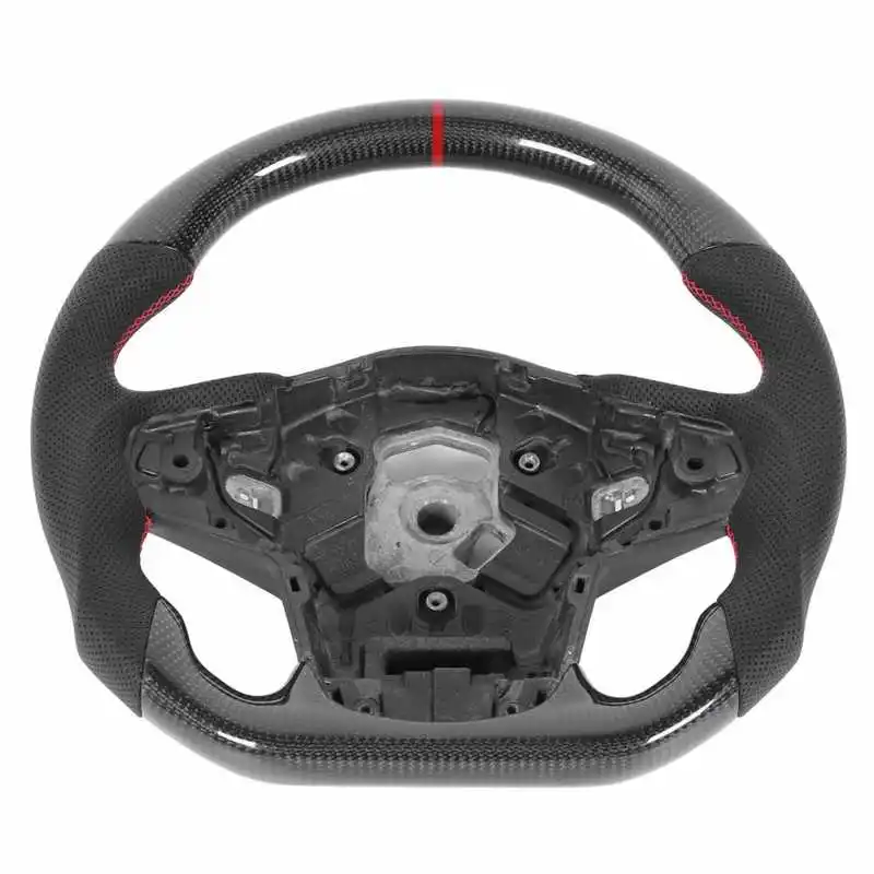 

Carbon Fiber Steering Wheel Nappa Perforated Leather Fit for Toyota GR Supra A90 2020+