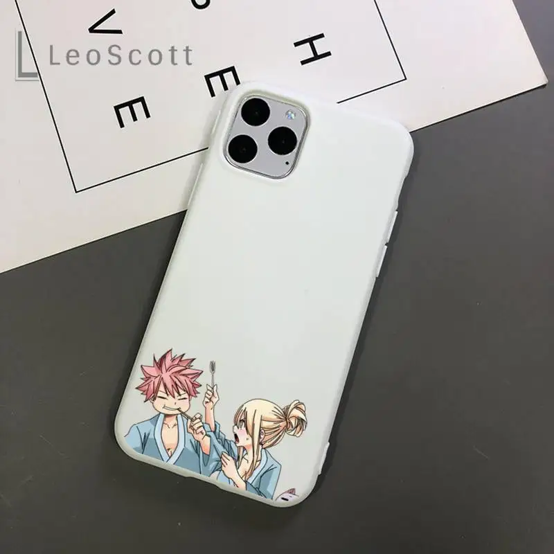 

Fairy Tail hot Anime Phone Case Candy Color for iPhone 11 12 mini pro XS MAX 8 7 6 6S Plus X 5S SE 2020 XR