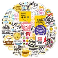 103050100pcs colorful motivational phrases graffiti stickers laptop phone scrapbook diary guitar classic toy sticker for kids