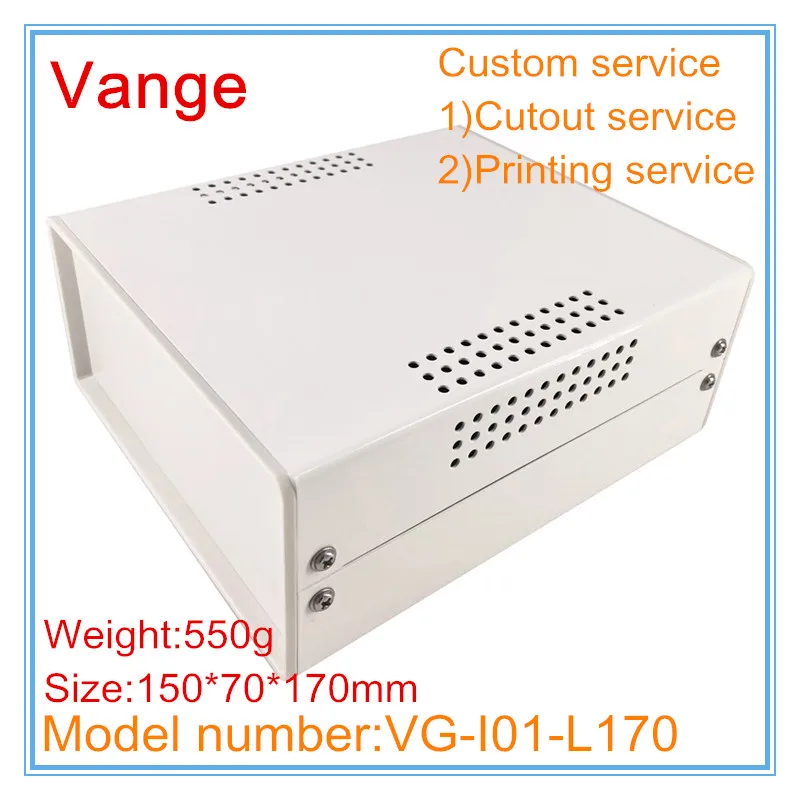 1 шт./лот электронный аппарат 150*70*170 мм Железный корпус ABS пластиковые панели корпус прибора для провода разъем