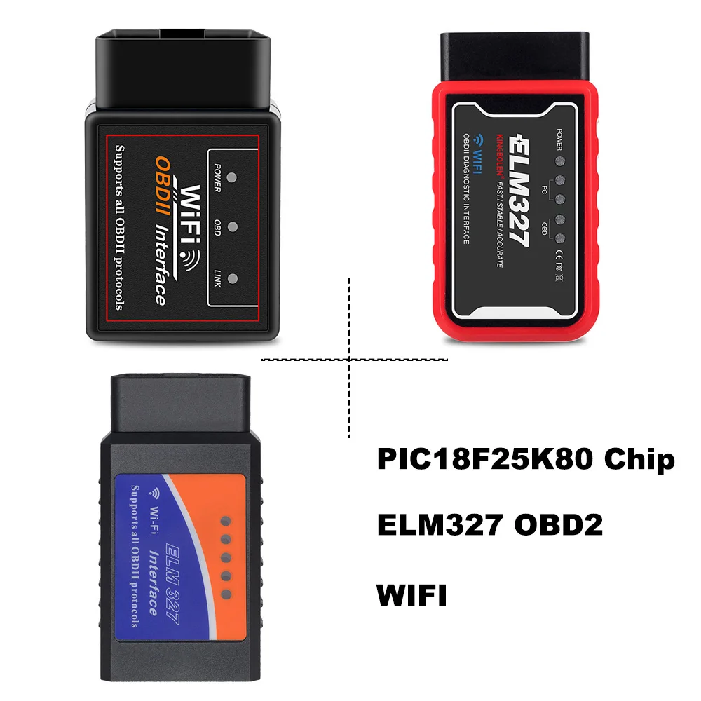 PIC18F25K80 WI FI ELM327 V1.5 OBD2 сканер для Mercedes Volkswagen Ford Honda Для Hyundai Skoda Fiat автомобильный