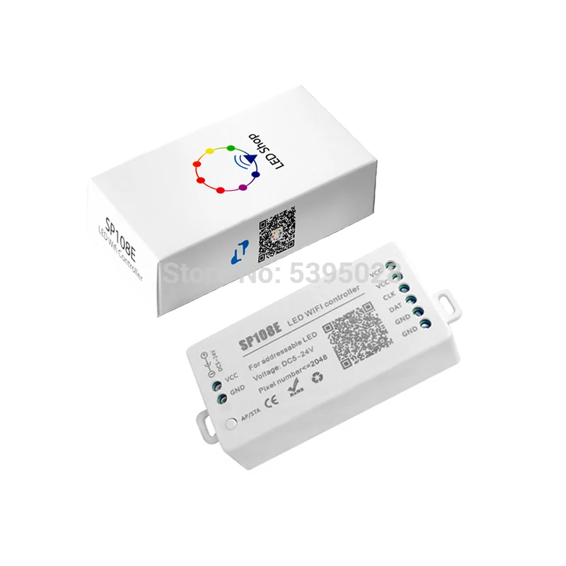 Контроллер Bluetooth Sp105e/106e/107e/108e/110e/501e/601e для RGB RGBWW S2812B WS2811 SK6812 DMX512 светодиодные