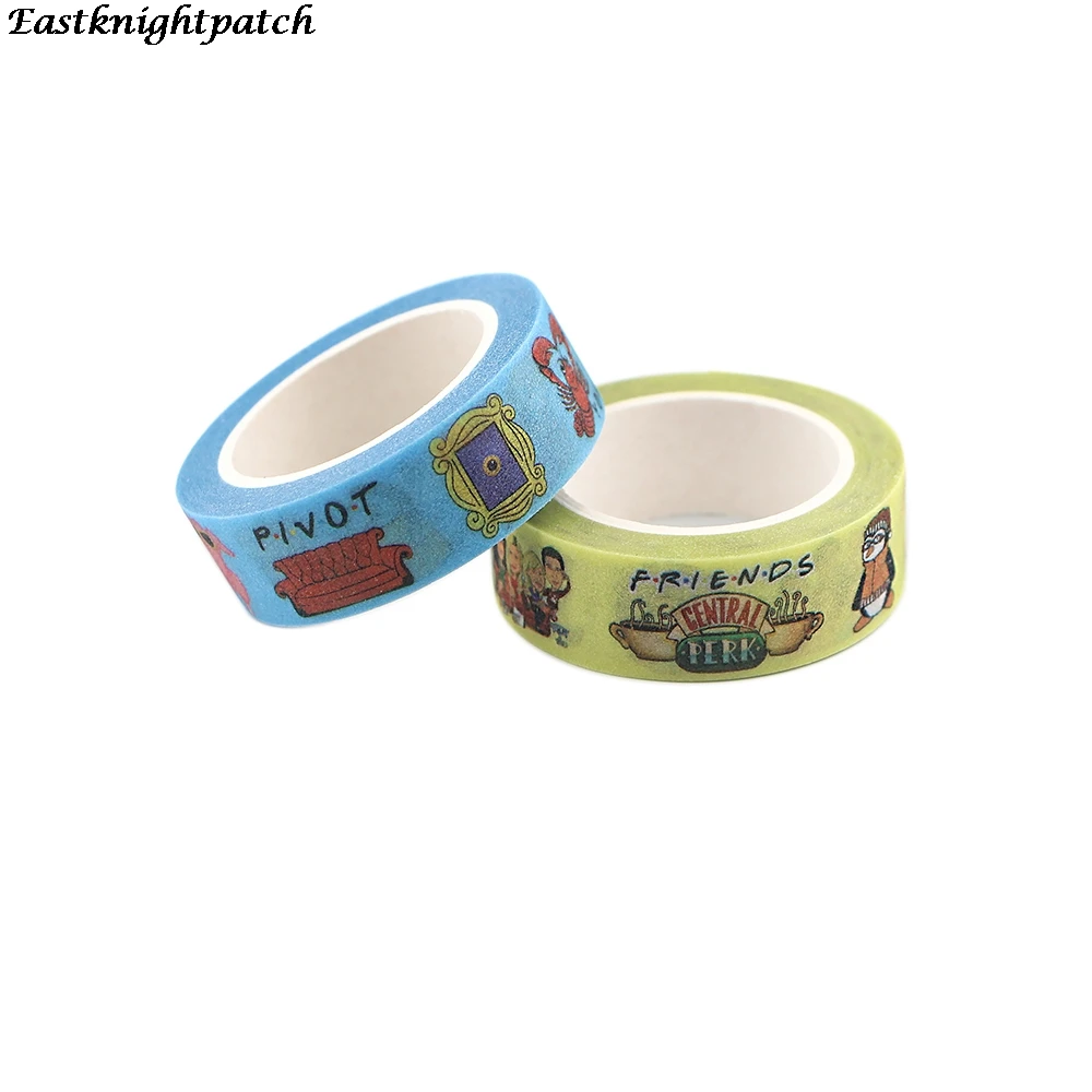 

E2314 Cartoon Friend Tv Show Matte Washi Tape Adhesive Tape DIY Scrapbooking Sticker Label Masking Tape Student Stationery Gift