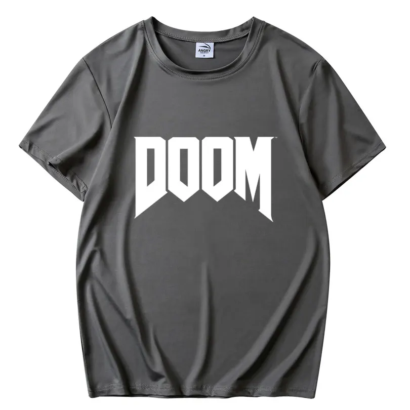 

Popular games T-shirt Men Women Fashion DOOM Letter Print Streetwear O-Neck Casual Tshirt Trendy Design T Shirt Tees Tops Male