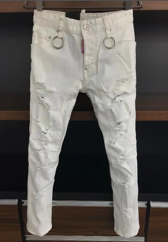 

Authentic classic Dsquared2 Men Jeans Pencil Pants Motorcycle Party Casual Trousers Street Clothing 2021 Denim Man Clothin A336
