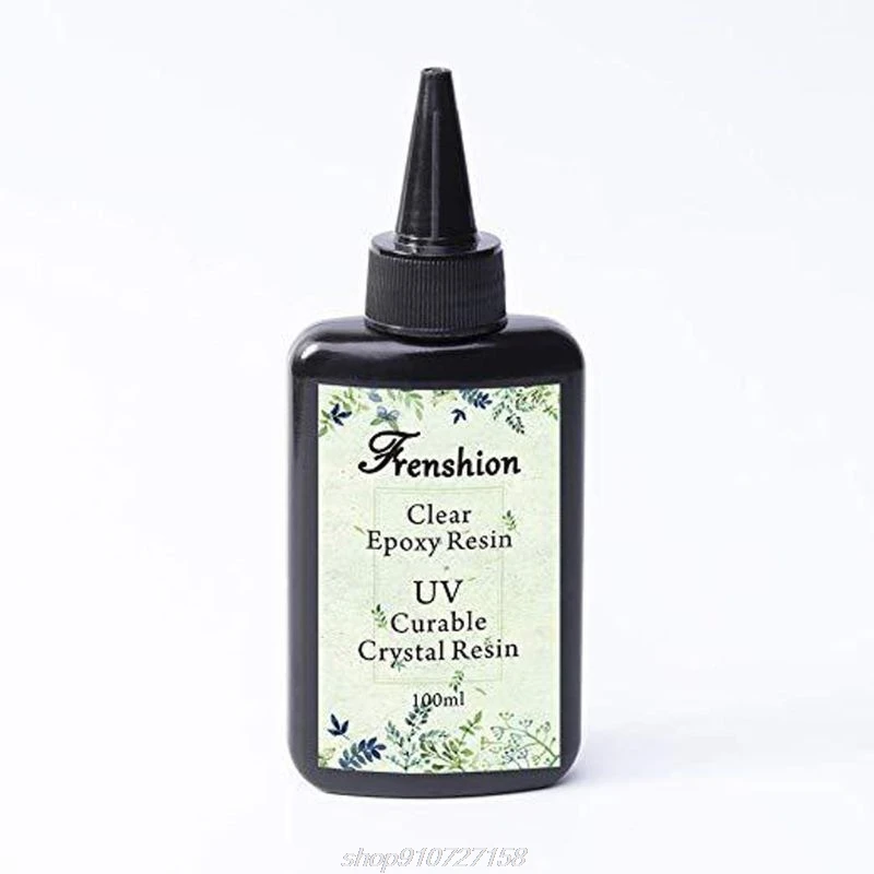 

100ml UV Resin Hard Type Crystal Clear Glue Ultraviolet Curing Epoxy Resin Jewelry Making Solar Cure Sunlight D07 20 Dropship