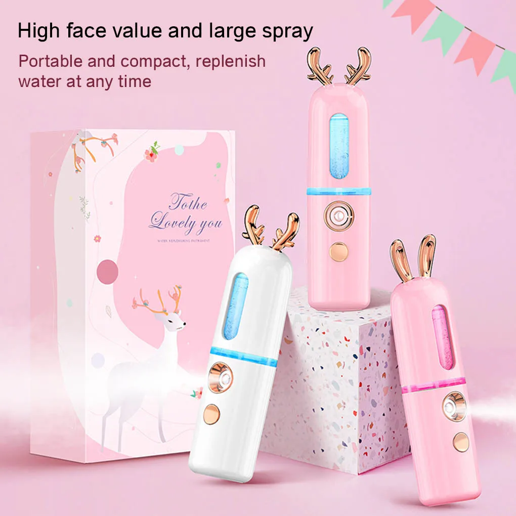 

New Portable Mini Nano Facial Sprayer USB Nebulizer Face Steamer Humidifier Hydrating Women Beauty Skin Care Tools