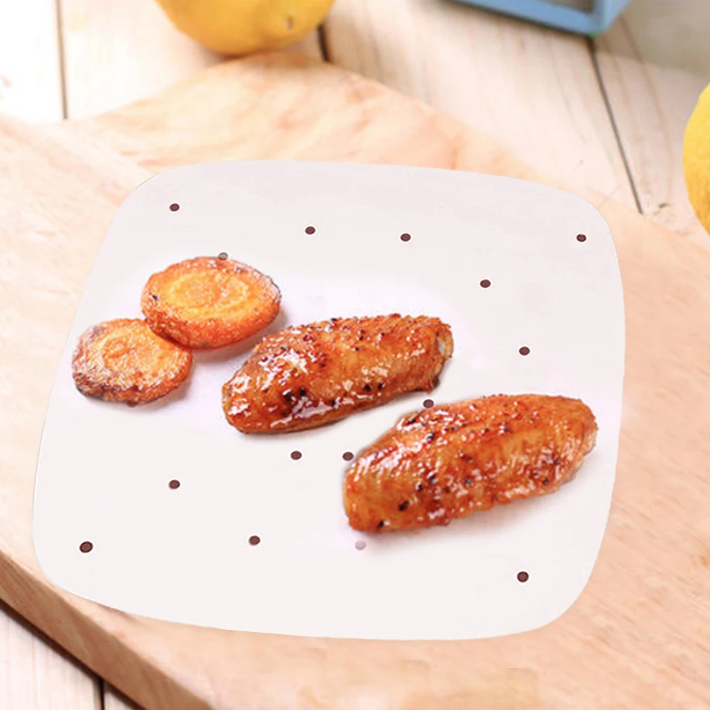 100 листов бумажная Паровая фритюрница с отверстием для перфорации пергаментная