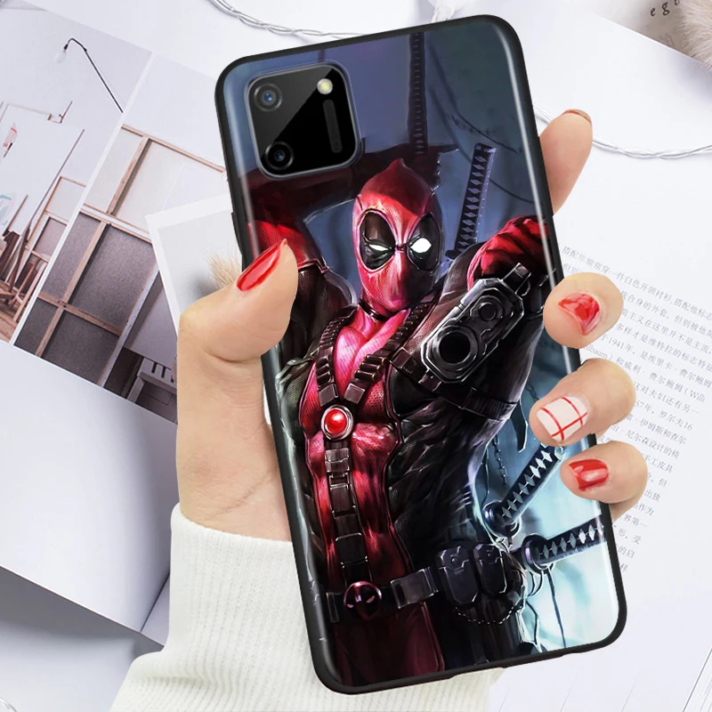 

Deadpool Hero Marvel for OPPO Realme V15 X5 X3 X50 X7 X2 C17 C11 C3 C2 7 7i 6 6S 6i 5 3 2 Pro Soft Black Phone Case