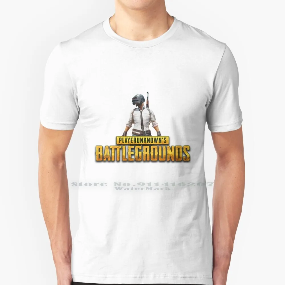 Футболка Playerunknown's Battlegrounds 100% чистый хлопок модная трендовая футболка для