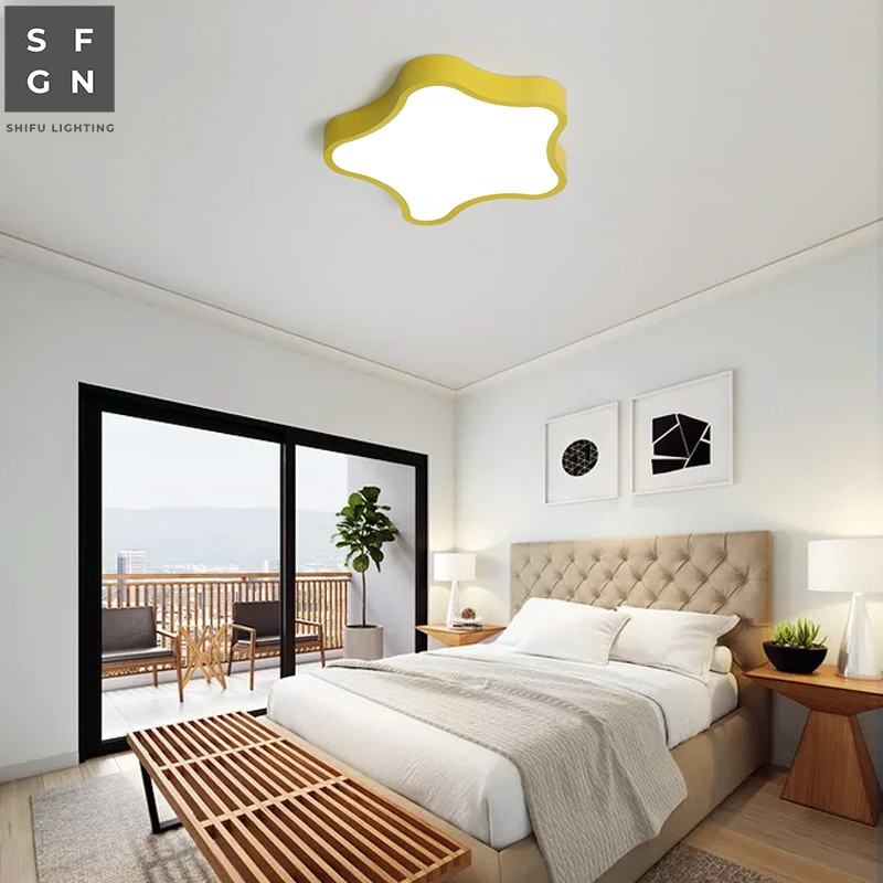 led ceiling light Macaroon lamp Ultra-thin 5cm wrought iron modern home lighting for children's room bedroom kids study | Освещение