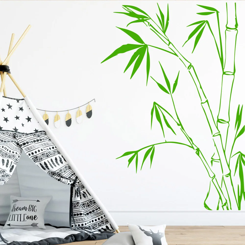 Классические Bamboo Huls Veg для гостиной Виниловые наклейки украшения