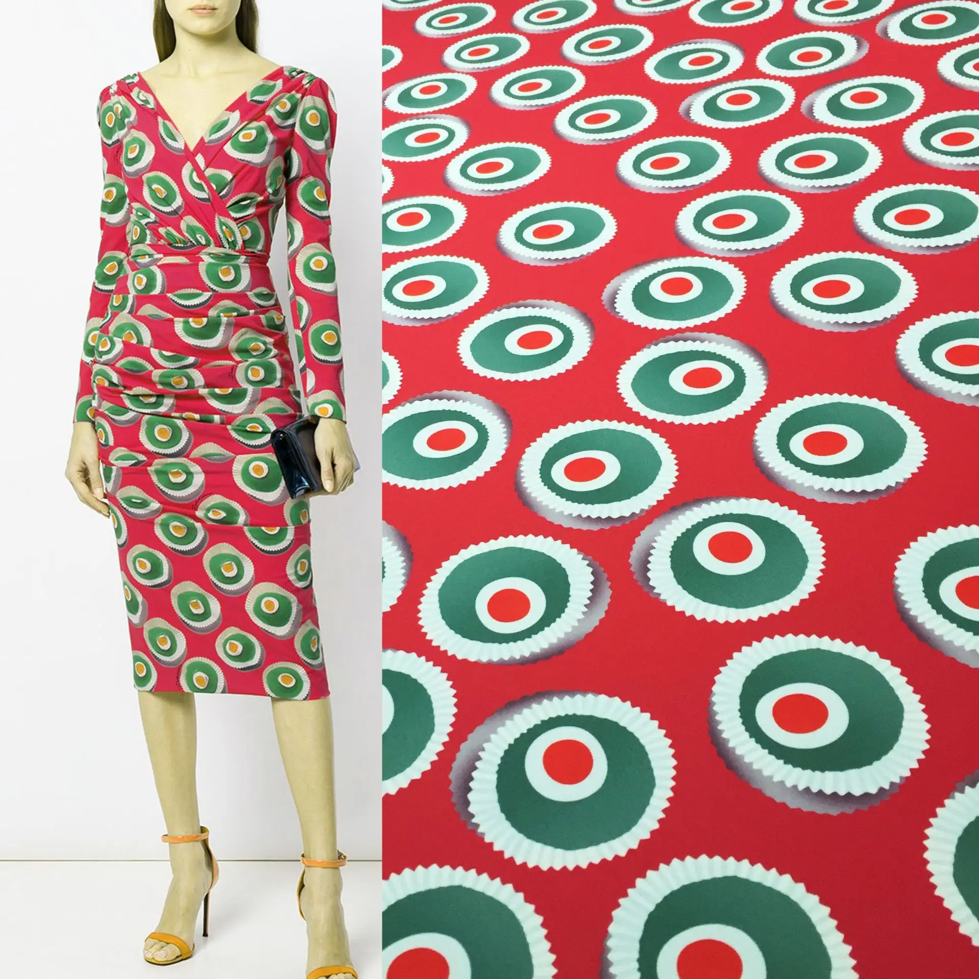 Ткань женская с цветочным принтом мягкая ткань желтым тюльпаном ручная работа