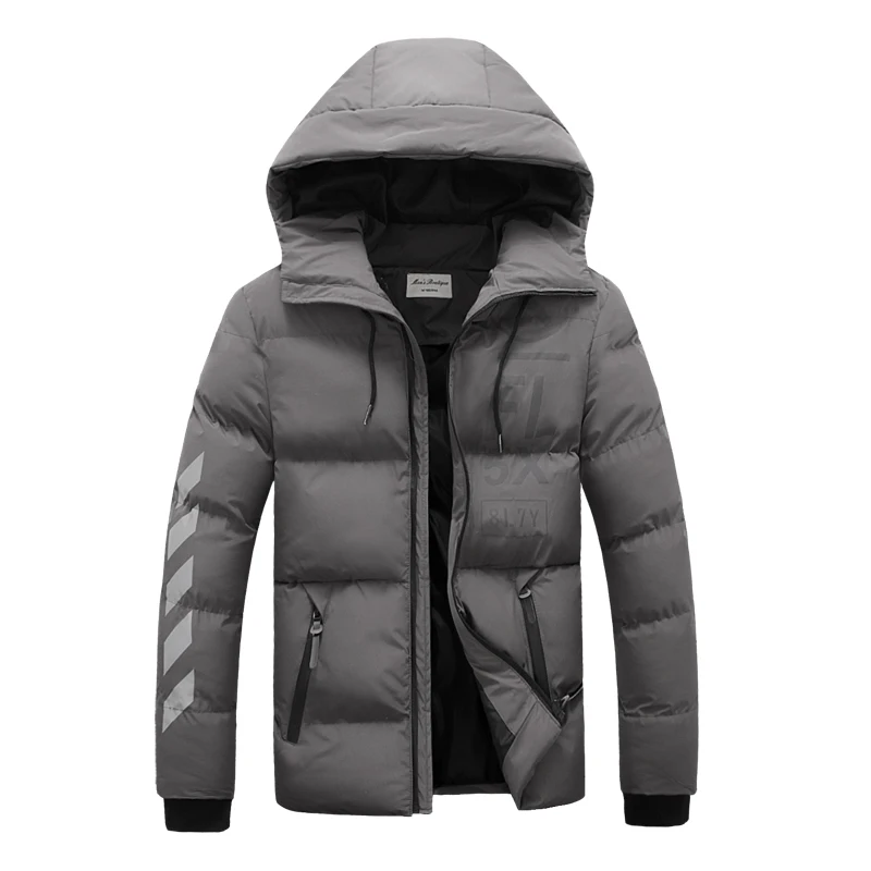 Men Winter Warm Jackets Hooded Parkas New Fashion Slim Print Down Mens And Coats | Мужская одежда