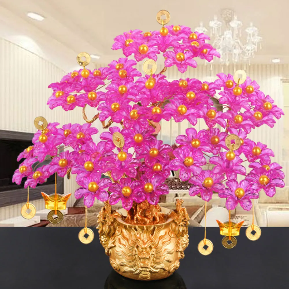 Акриловое стекло бусины деньги дерево бонсай искусство сделай сам ручная работа