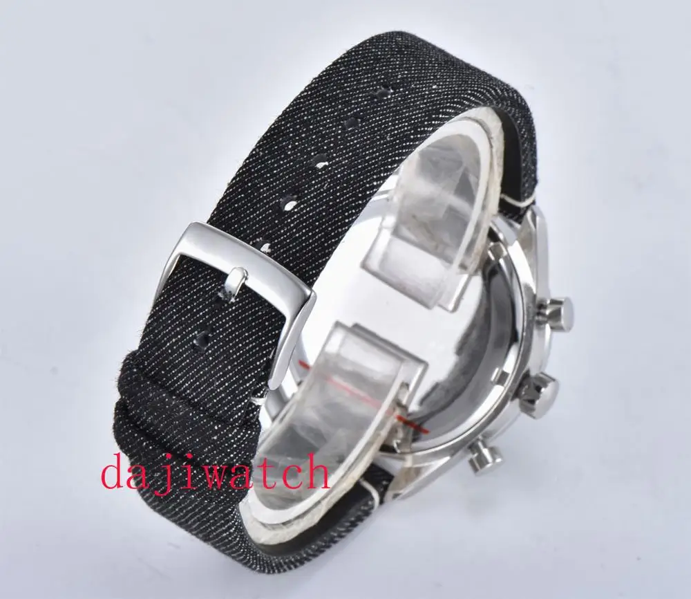 Новое поступление роскошный бренд 40 мм кварцевый хронограф с 24 часовым