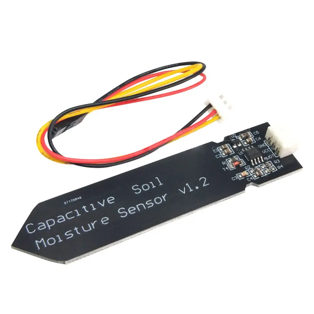 

Hw-390 Capacitive Soil Moisture Sensor Not Easy To Corrode Wide Voltage Operation Wire Feeding Black