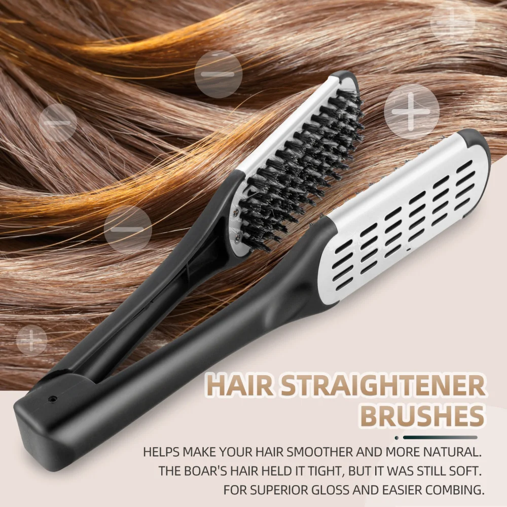 

1Pc High Temperature Resistant Durable Hair Splint Comb Hair Straightener Brush