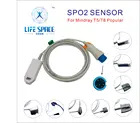 ES-LA-03 длинный кабель 2,5 м, датчик насыщения кислородом для взрослых и детей, многоразовый датчик насыщения кислородом для монитора пациента MINDRAY T5,T8,IMEC10,12