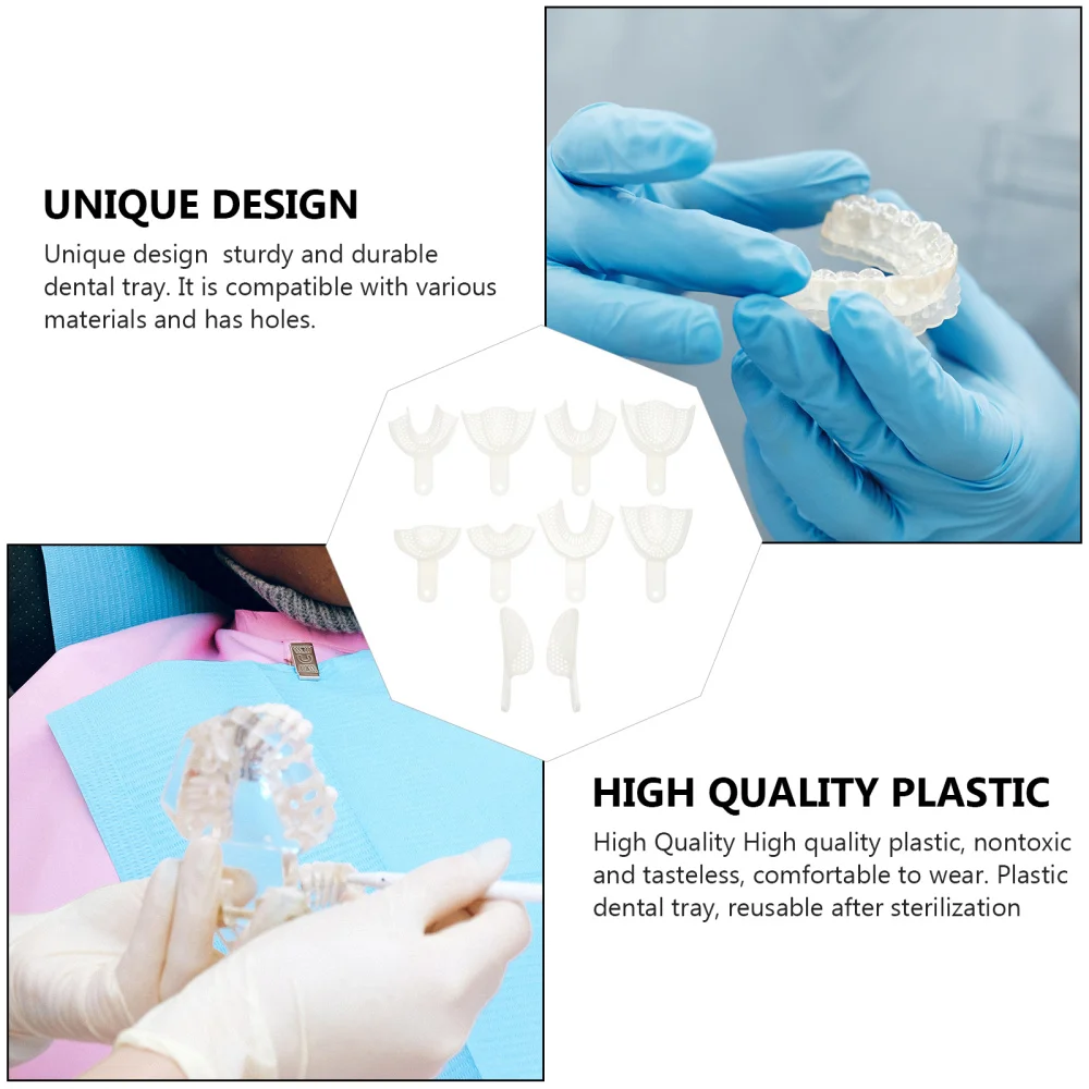 

10pcs Generic Teeth Brace Teeth Holder Oral Tools (White)