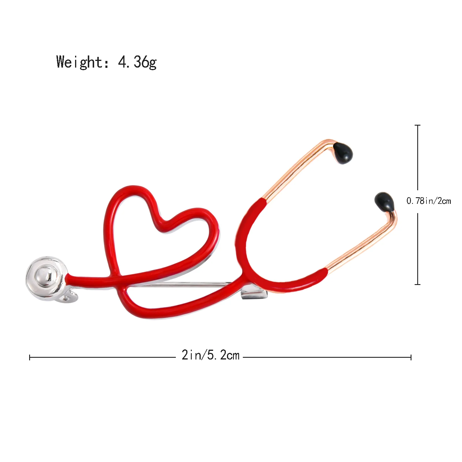 Горячая Распродажа модный красный эмалированный медицинский значок