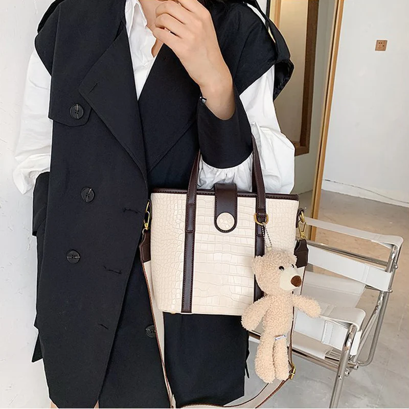 

Small PU Leather Shoulder Bags For Women 2020 Branded Handbags Female Trend Stone Pattern Designer Lady Chain Women's Hand Bag