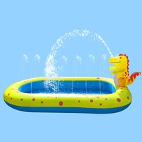 inflatable dinosaur water spray pad garden yard fun and cute swimming pool outdoor pool play mat for kids dfds889